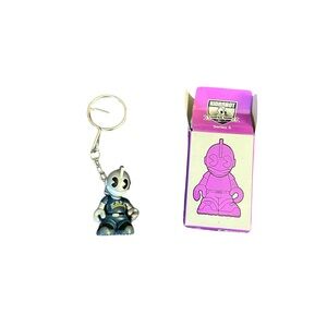 Kidrobot Supermini Keychain Series 3 2007 "KRPD"  Officer Cop Figure Bag Charm